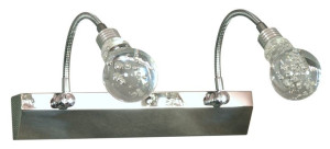 Lampa ścienna o transparentnych kloszach 2X2W LED ACRYLIC 22-27047 Candellu