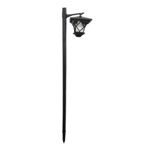 Wysoka lampa ogrodowa solarna latarnia w kolorze czarnym 6000K ARTIS LED 31