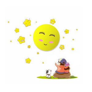 Lampka ścienna dziecięca z naklejkami 0,6W LED SUN ML062 EKO-LIGHT
