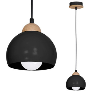 Lampa wisząca sufitowa czarna E27 60W DAMA MLP6540 EKO-LIGHT
