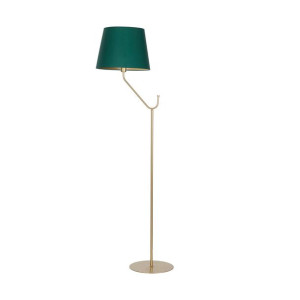 Lampa stojąca podłogowa zielony/mosiądz 1xE27 VICTORIA MLP4910 EKO-LIGHT
