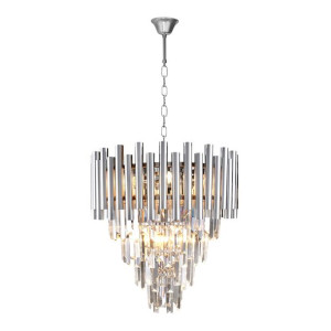 Chromowy żyrandol z kryształkami 9xE14 MADISON ML5991 EKO-LIGHT