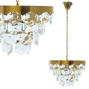 Żyrandol złoty + ozdobne kryształki 6xE14 GRACE ML5994 GOLD EKO-LIGHT