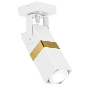 Kinkiet biały ze złotym paskiem 1xGU10 VIDAR MLP6273 EKO-LIGHT