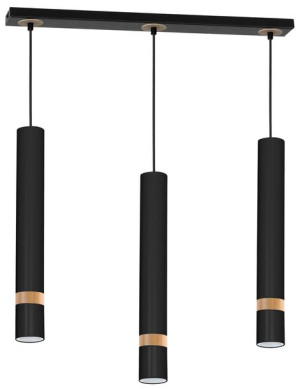 Potrójna lampa wisząca w kolorze czarnym 3xGU10 JOKER MLP6306 EKO-LIGHT