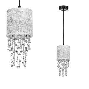 Szykowna lampa wisząca z kryształkami 1xE27 ALMERIA MLP6434 Eko-light