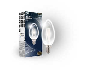 Żarówka LED świeczka filament z neutralnym światłem 4W E14 C37 DB010NW INQ