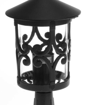 Niska lampa ogrodowa stojąca czarna E27 STYL-4314 RUM-LUX