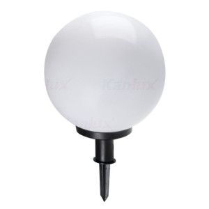 Lampa ogrodowa duża kula biała 47 cm E27 IDAVA 47 23512 KANLUX