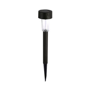 Czarna wbijana lampka solarna led do ogrodu SOPLA LED 03938 IDEUS