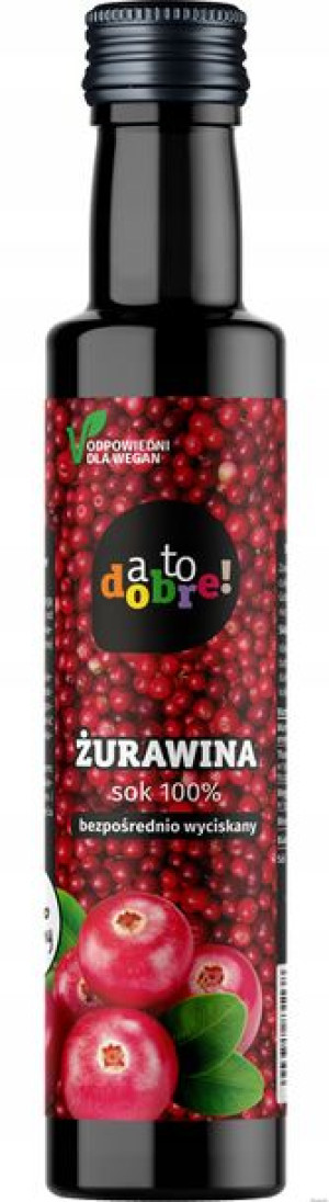 Sok z żurawiny żurawinowy 100% A to dobre 250ml