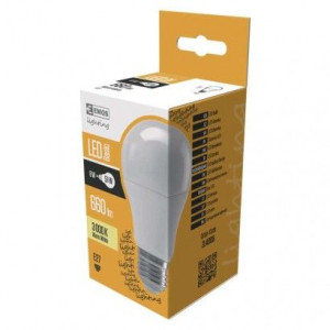 Żarówka LED mleczna A60 7,5W-51W E27 ciepła biel 660lm EMOS ZL4005