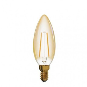 Bursztynowa żarówka led Vintage świeczka 2W E14 2200K EMOS Z74300