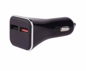 Czarna ładowarka samochodowa USB QUICK 3A (28,5W) max. V0213 EMOS - 1704021