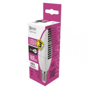 Żarówka led świeczka neutralna biała 7,3W-60W E14 806lm  ZQ3231 EMOS 3 lata