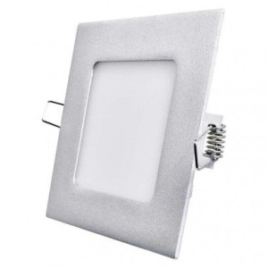 Srebrna oprawa sufitowa/ścienna wpuszczana LED 6W IP20 neutralna biel ZD222