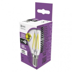 Żarówka LED Filament mini kulka 6W-60W E14 neutralna 806lm 3 lata EMOS Z742