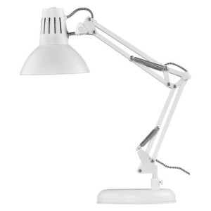 Lampka kreślarska biała zginana E27 46 cm DUSTIN Z7612W EMOS
