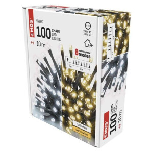 Lampka choinkowa 8 programów do wyboru 100xLED 2w1 10m IP44 D4AL05 EMOS