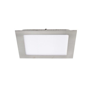 Kwadratowa oprawa sufitowa led downlight nikiel satynowy 12W 4000K KATRO V2