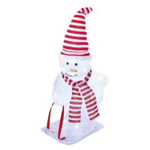 Bałwanek na sankach LEDx40 46 cm, zimna biel, IP44 DCFC19 EMOS