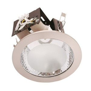 Oprawa sufitowa downlight matowy chrom E27 2xmax.20W HL614 00778 IDEUS-STRU