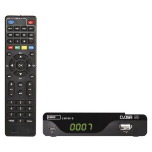 Mały dekoder DVB-T2 do telewizji naziemnej nowy standard TV HD EM190-S EMOS