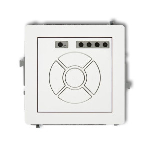 Elektroniczny sterownik roletowy biały podtynkowy do ramki (lokalne sterowa