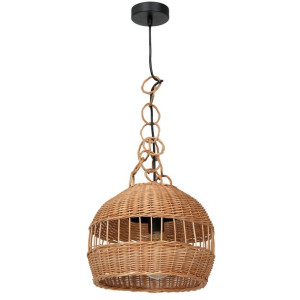 Wiklinowa lampa sufitowa eko drewno BOHO VIMINI WOOD E27 MLP7994 EKO-LIGHT