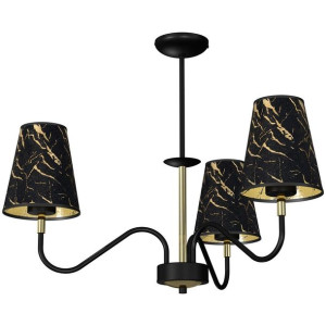 Oświetlenie wiszące 52cm czarno-złota 3xE27 HERMES MLP7281 EKO-LIGHT
