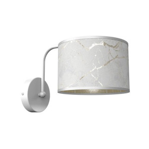 Biały kinkiet ze złotymi elementami E27 SENSO White/Gold  MLP7301 EKO-LIGHT
