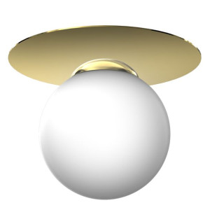 Okrągła lampa sufitowa biało-złota 1xE14 PLATO MLP7969 EKO-LIGHT