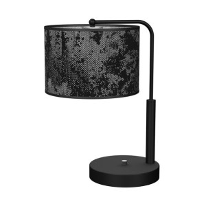 Lampka stołowa czarno - srebrna 1xE27 SATINO MLP7332 EKO-LIGHT
