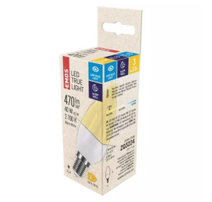 Zdrowa dla oczu żarówka LED True Light E14 świeczka 4,2W ciepła 470lm ZQ322