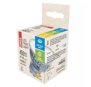ZQ8356 Żarówka niemęcząca oczu Low Light BLUE LED True Light GU10 4,8W neut