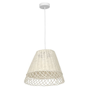 Pleciona lampa wisząca biała 1xE27 VIMINI MLP7993 EKO-LIGHT