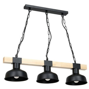 Drewniano-metalowa lampa wisząca 3xE27 FARO MLP7457 EKO-LIGHT