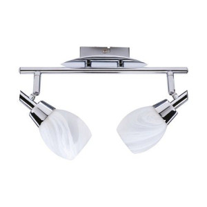 Oprawa ścienno-sufitowa 2x40W chrom 2x590lm G9 KEMER-2 HL716 00555 IDEUS