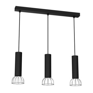 Nowoczesne oświetlenie wiszące czarne 3xGU10 mini DANTE MLP7360 EKO-LIGHT
