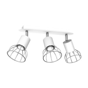 Loftowa lampa sufitowa biało - chromowa 3XGU10 mini DANTE MLP7363 EKO-LIGHT