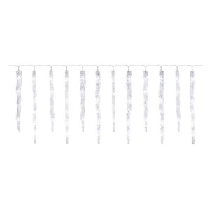 Girlanda świąteczna led wiszące sople 33 do 39cm 3,6m zimne światło DCPC07