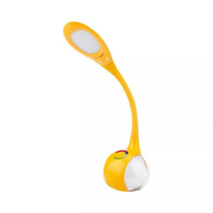 Żółta nowoczesna lampka biurkowa - nocna US014 Magic 2w1 neutralna plus RGB