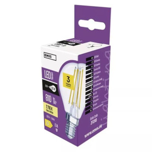 ZF1240 żarówka LED Filament mini globe 6W-60W E14 ciepła biel 810 lm EMOS