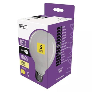 Zf2150 Żarówka LED globe kulka duża mleczna G95 7.8W-75W 1055lm E27 ciepła