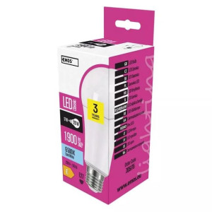 Mocna żarówka LED A67 17W-120W E27 zimna 6500K 1900lm 3lata EMOS ZQ5175
