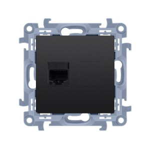 Gniazdo komputerowe RJ45 kategoria 6 w kolorze czarnym C51.01/49 Simon 10 K