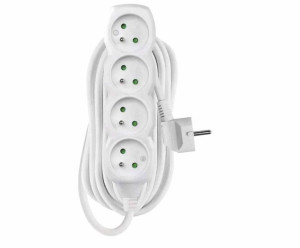 Przedłużacz 7-metrowy 4 gniazda biały PVC 1,5 mm2 P0417R EMOS