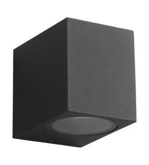EKO8326 BOKA Czarna lampa ścienna ogrodowa 1xGU10 IP44 EKO-LIGHT