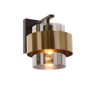 Efektowny kinkiet czarno-miedziany E27 60W SPIEGA 21-09470 CANDELLUX