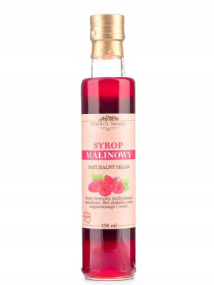Naturalny Syrop Malinowy sok z malin PREMIUM 250ml